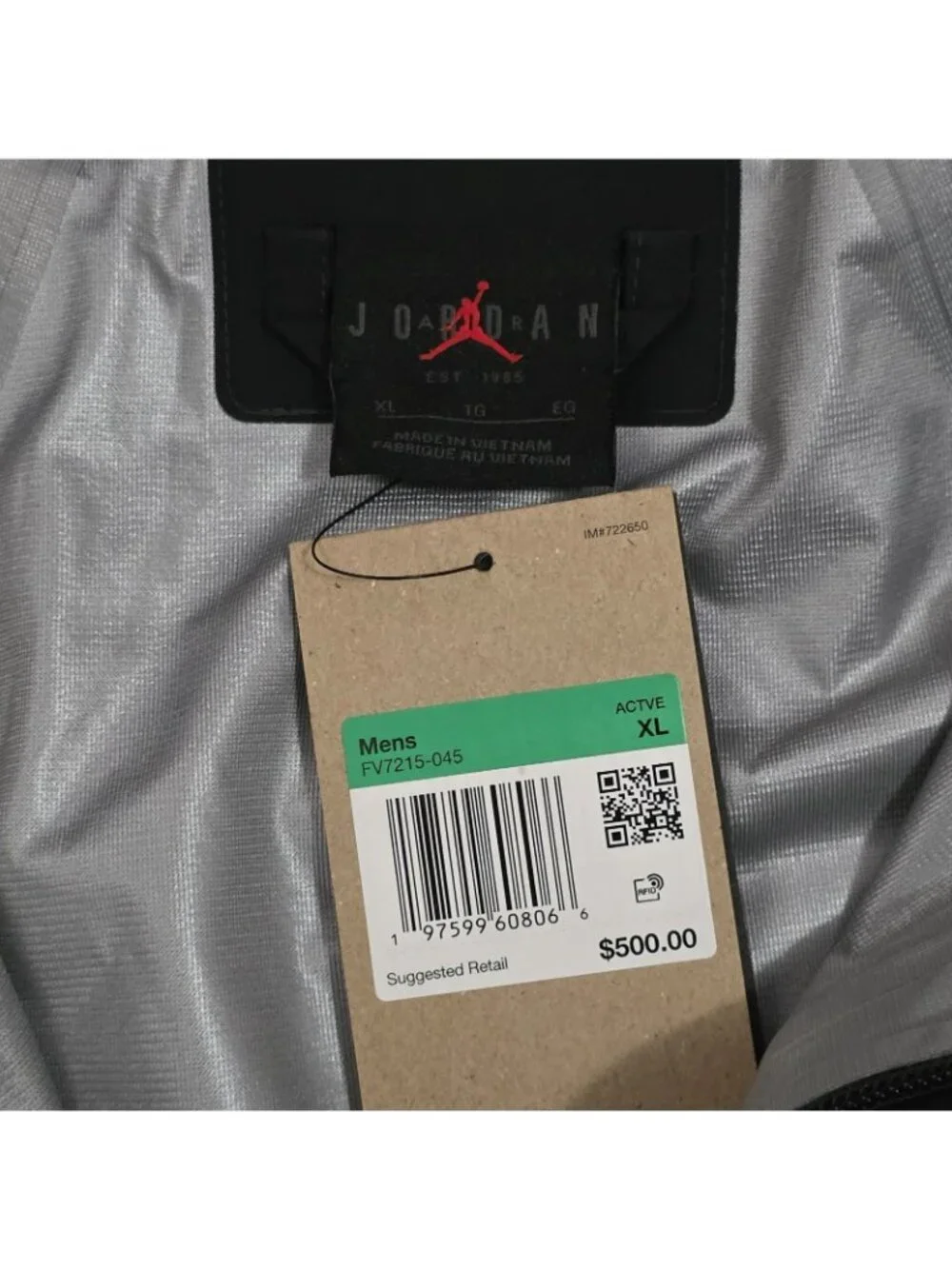 Nike Air Jordan Gore-Tex Storm-Fit Windbreaker Jacket FV7215-045 Men’s XL $500